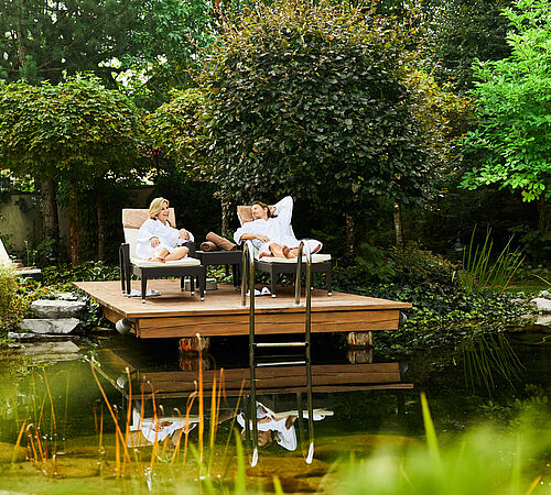 Entspannung im Wellnessgarten Zell am See