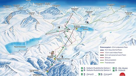 Wiessee Pistenplan Zell am See