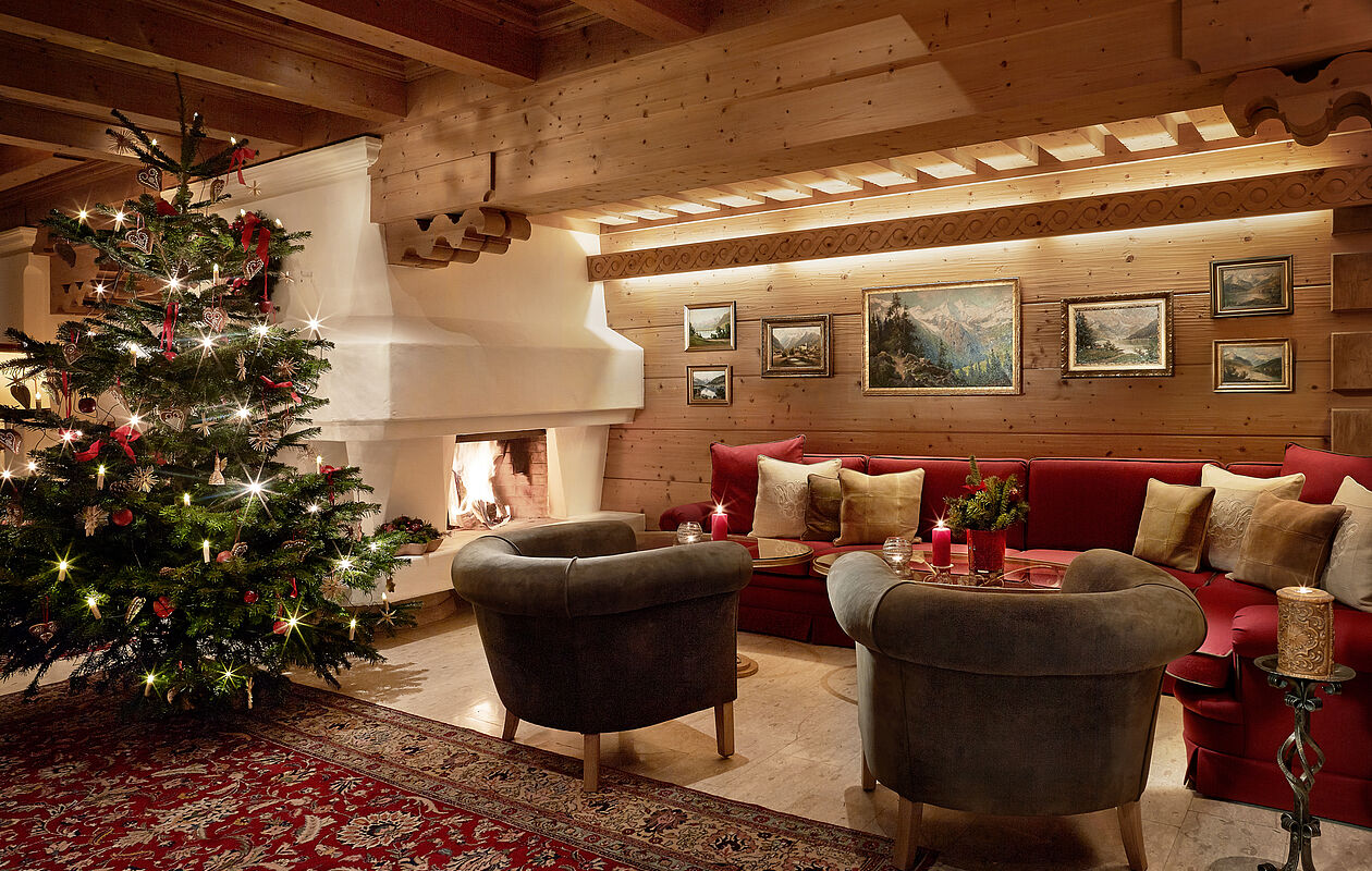 Weihnachtsbaum im 5 Sterne Hotel